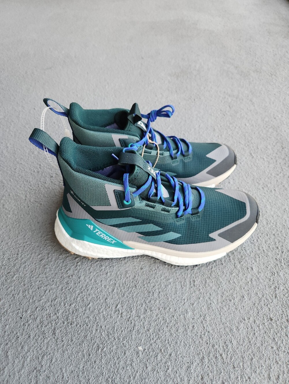 Adidas Terrex x Free Hiker 2.0 Gore-Tex Aurora Teal Shoes JQ9900 Mens Sz 7.5 US